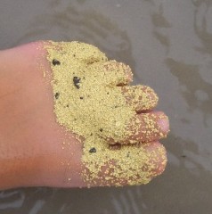 足湯の硫黄